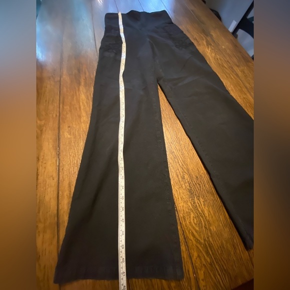 G. Designs Natural Fashion Black Flare Pants Size Small B28 - Picture 3 of 5